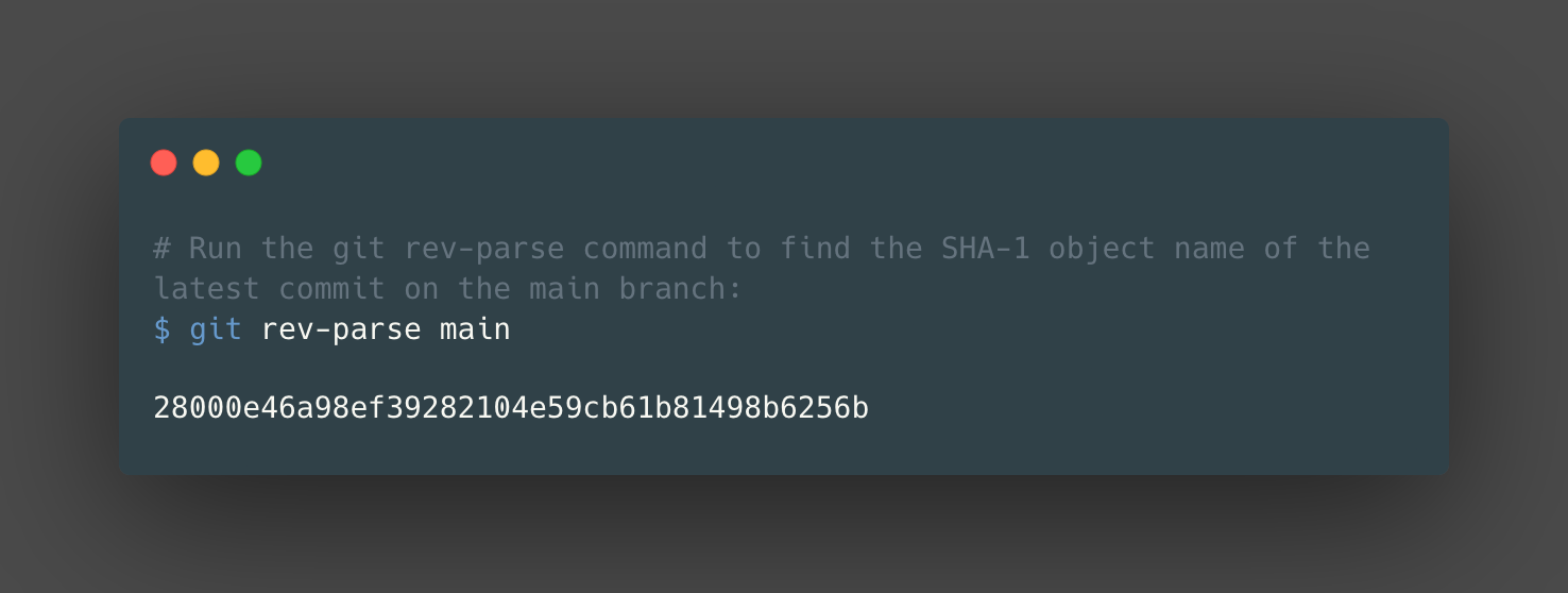 git rev parse