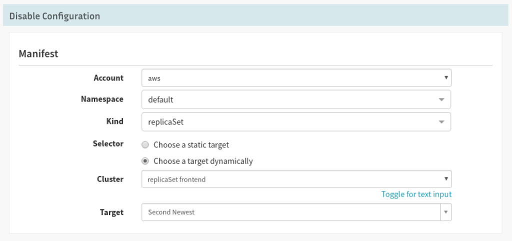 spinnaker manifest