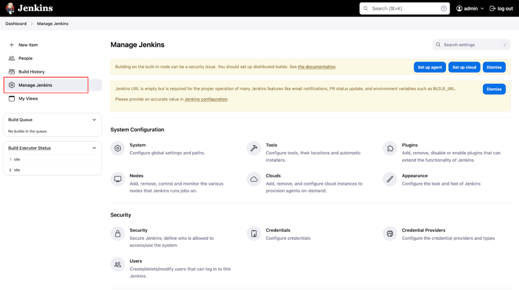 Manage Jenkins