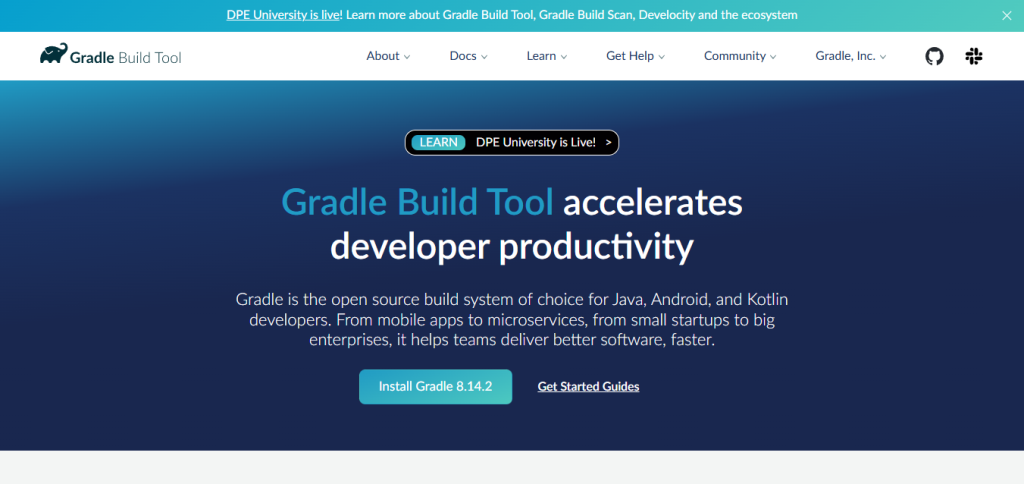 gradle homepage