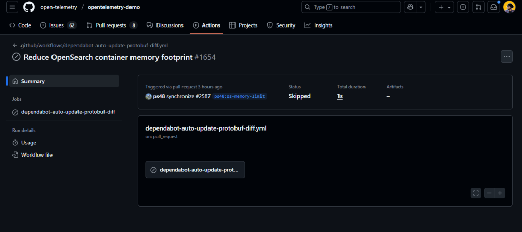 The Runbook is executed via GitHub Actions