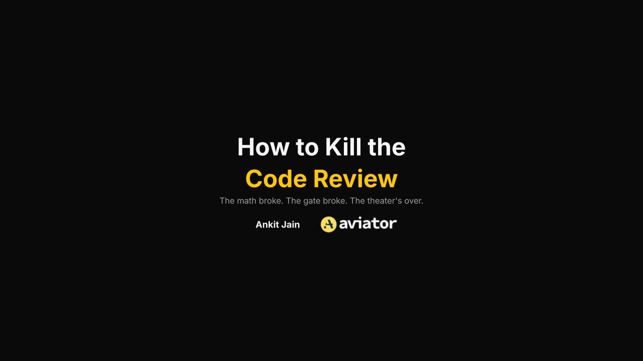 How to kill the code review