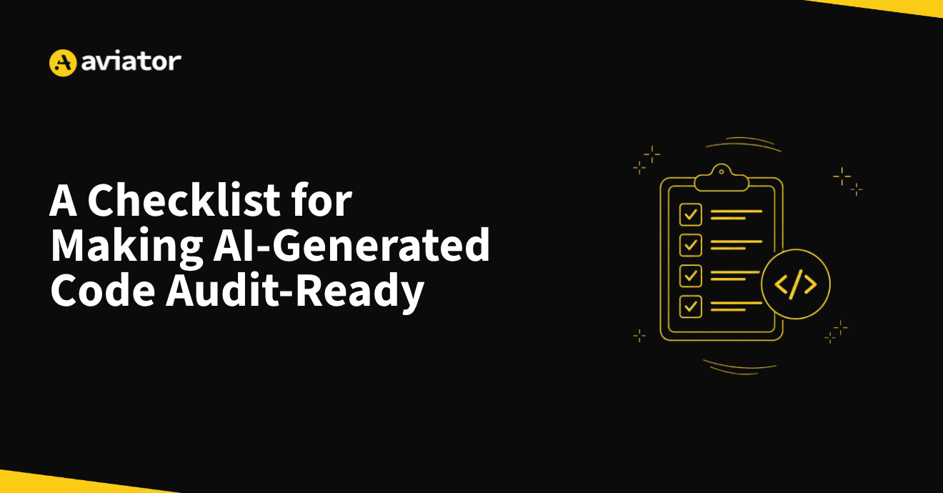 A Checklist for Making AI-Generated Code Audit-Ready